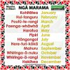 Months in Māori - Ngā marama o te tau